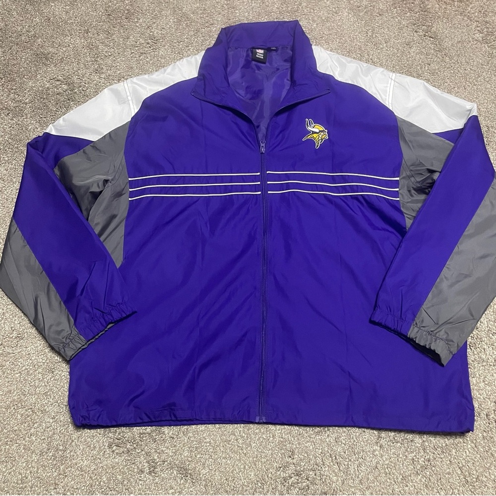 Men's NFL Sports Illustrated Minnesota Vikings Windbreaker Size 2XL